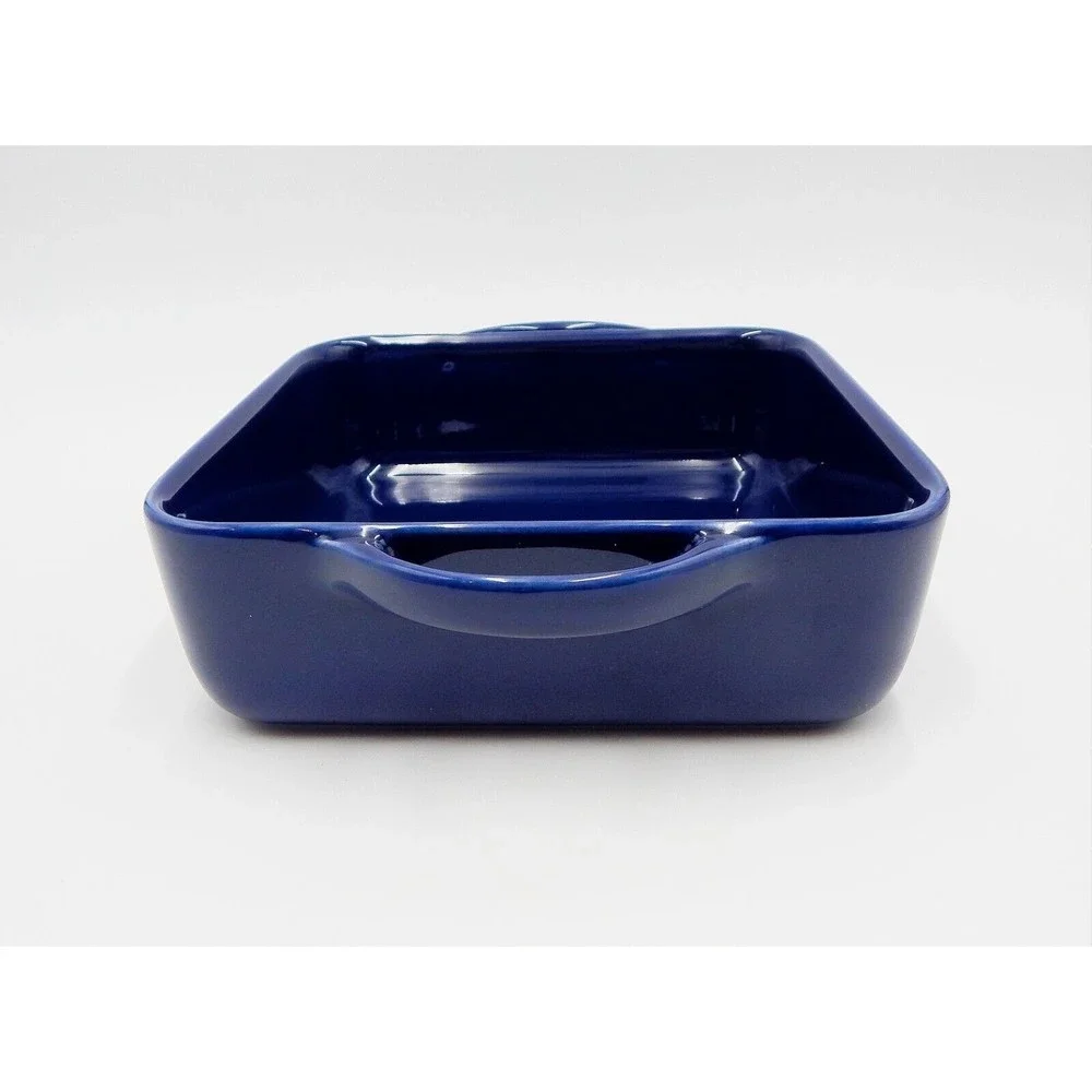 Williams Sonoma Blue Square Baker Ovenware 9x9 Made in Portugal